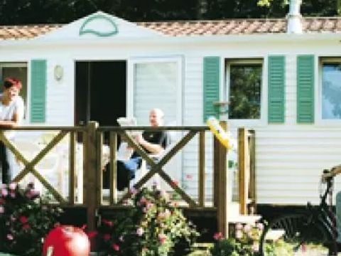 MOBILHOME 6 personnes - 2 chambres avec vue riviere Dimanche/Dimanche (29 m²) - n°64 à 72 6 personnes