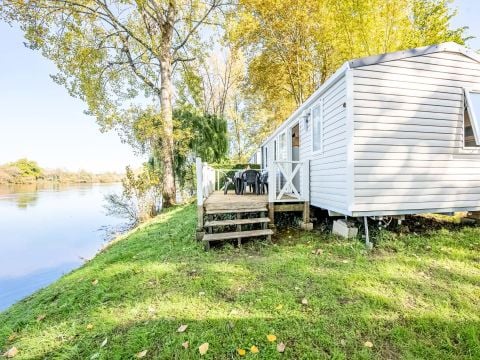 MOBILHOME 6 personnes - Mobil-home 3 chambres en bord de Rivière, climatisé Dimanche/Dimanche (33 m²) n°3 à 5 6 personnes