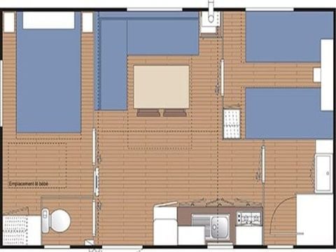 MOBILHOME 4 personnes - 2 chambres ESSENTIEL