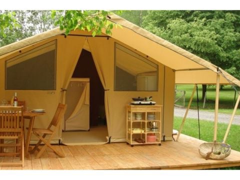 TENTE TOILE ET BOIS 5 personnes - Ecolodge