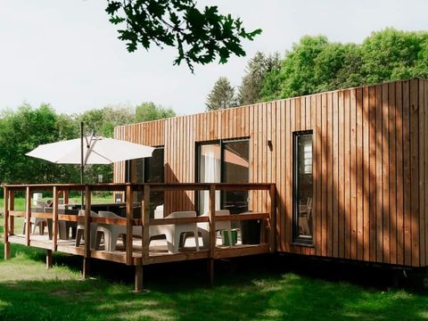 LODGE 4 personnes - MobiWood ECO LODGE 36m² + Terrasse "non-couverte" FLO1