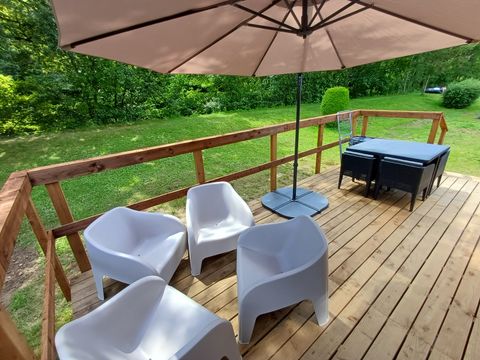 LODGE 4 personnes - MobiWood ECO LODGE 36m² + Terrasse "non-couverte" FLO1