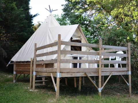 TENTE 4 personnes - Tipi 3 Pièces 4 Personnes (2 Adultes + 2 Enfants) Sans Sanitaire