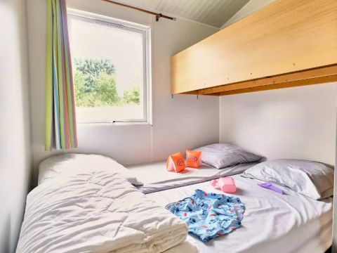 TENTE TOILE ET BOIS 4 personnes - Bungalow Toilé 3 Pièces 4 adultes (+ 1 enfant -9 ans) Sans Sanitaire