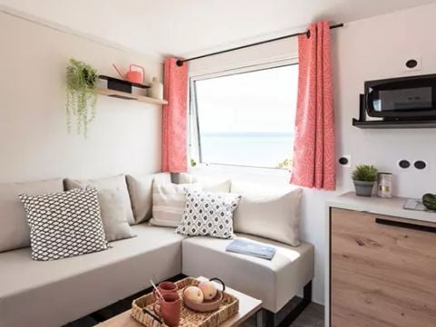 MOBILHOME 6 personnes - COTTAGE PRIVILEGE 3 CH- Terrasse semi couverte (photos non contractuelles) 6 personnes