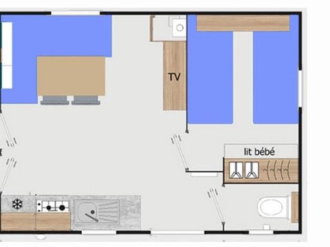 MOBILHOME 4 personnes - 2 chambres CONFORT PREMIUM