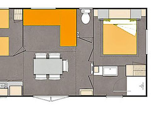 MOBILHOME 5 personnes - 2 chambres ESPACE