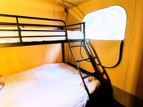 TENTE TOILE ET BOIS 5 personnes - Lodge Premium 3 Pièces 5 Personnes