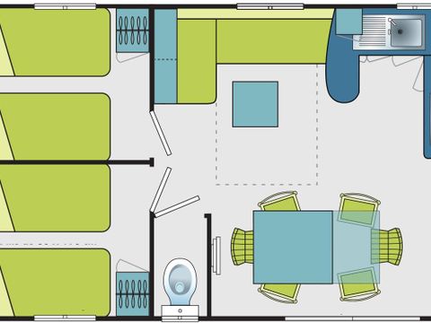 MOBILHOME 8 personnes - Premium ( côté étang)