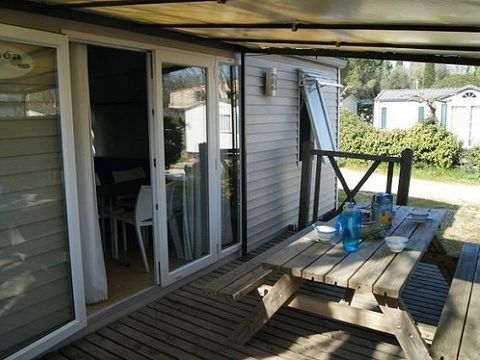 MOBILHOME 6 personnes - Mobile-home Cayanne Standard 31m² - 2 chambres - terrasse semi-couverte -