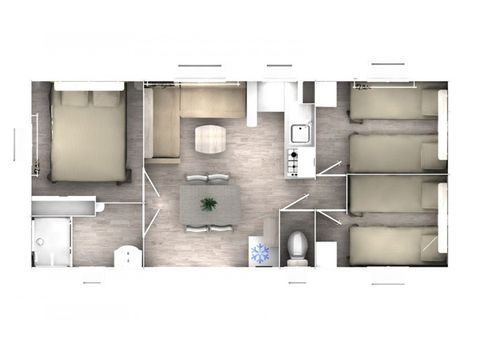 MOBILHOME 6 personnes - EVOLUTION