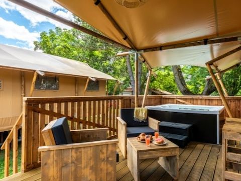 HÉBERGEMENT INSOLITE 5 personnes - Tente Safari Lodge (40 m² - 2 ch.)