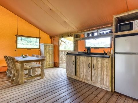 HÉBERGEMENT INSOLITE 5 personnes - Tente Safari Lodge (40 m² - 2 ch.)