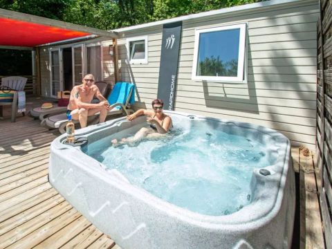 MOBILHOME 6 personnes - Cottage Romarin 4 Pièces 6 Personnes Climatisé Spa Privatif