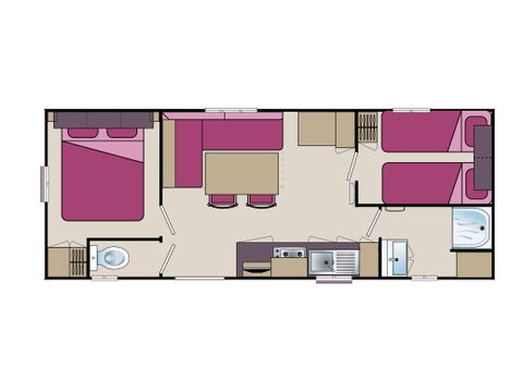 MOBILHOME 6 personnes - Confort (côté étang)